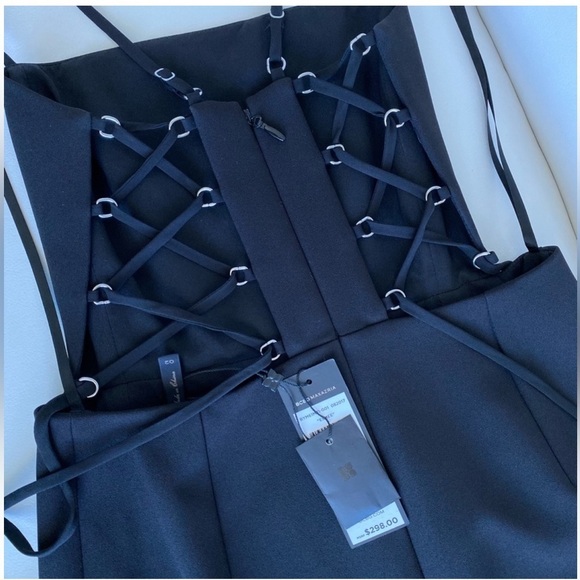 BCBG MaxAzria ESMEE Lace up Cutout dress SIZE 0 NWT - Picture 10 of 10